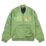 Glo Gang Satin Bomber (Vintage Green)