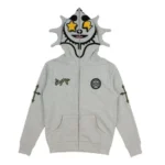 Grey Glo Man Full Zip Hoodie