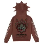 Brown Glo Gang Full Zip Hoodie