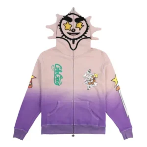 Death And Glory Full Zip Hoodie (Purple)