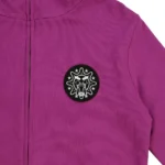 Purple Glo Man Full Zip Hoodie