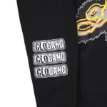 Scattered Glo Gang Zip Up Hoodie (Black)