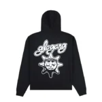 Black Glo Gang Font Logo Zip Up Hoodie