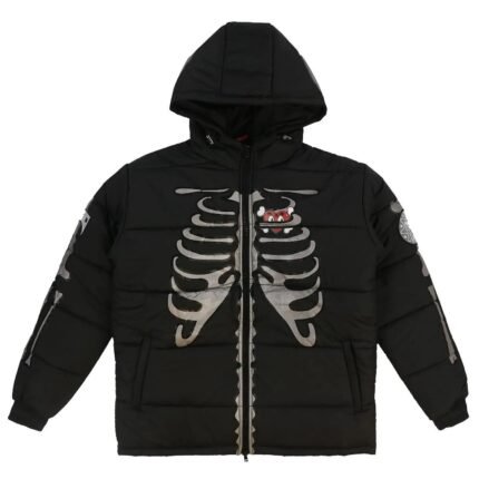 Latest Glo Gang Skeleton Puffer Jacket