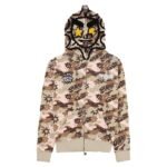 Glory Full Zip Hoodie Purple Wash Camo