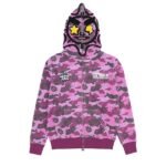 Glory Full Zip Hoodie Purple Wash Camo