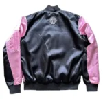 Glo Gang Fool Ya Pink and Black Satin Jacket