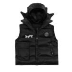 Glocler Flare Collar Puffer Jacket (Black)